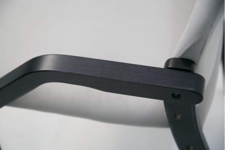 Стул-кресло Джуно 2.0 чёрное дерево/серый-7