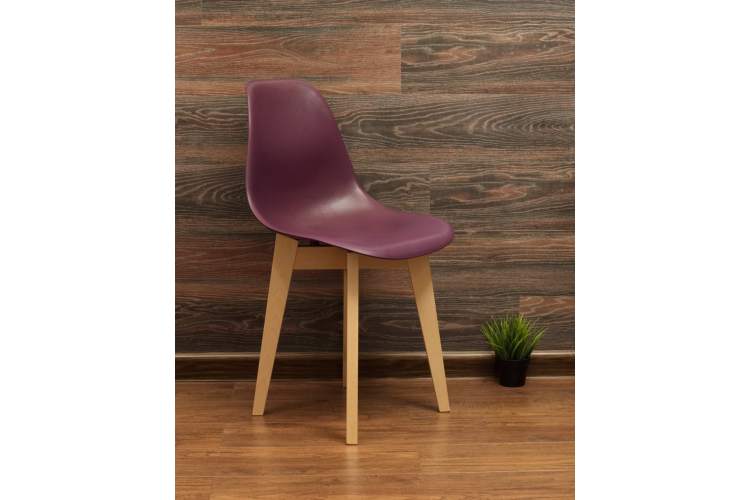 Стол Монте К 100 натур со стульями Сашш натур фиолетовый-12