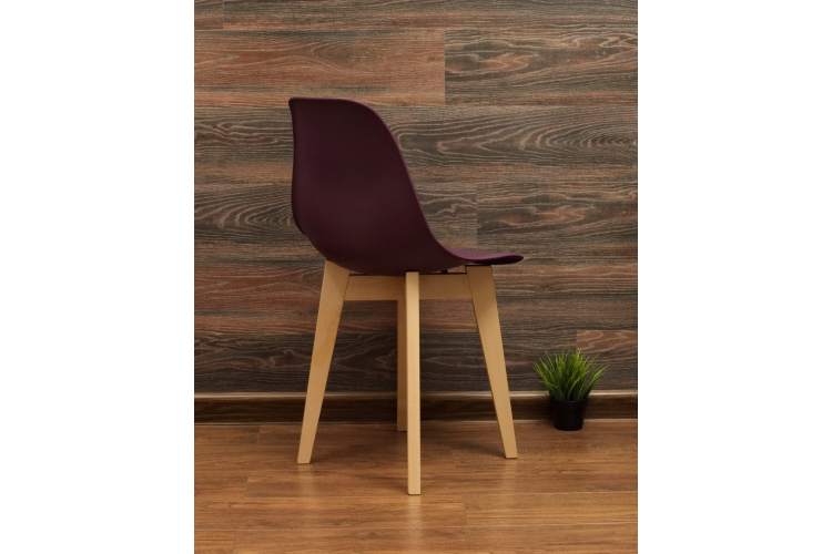 Стол Монте К 100 натур со стульями Сашш натур фиолетовый-10