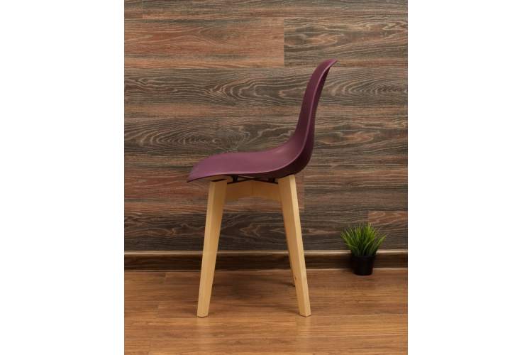 Стол Монте К 100 натур со стульями Сашш натур фиолетовый-7