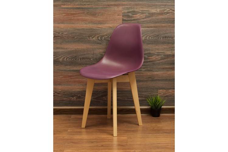 Стол Монте К 100 натур со стульями Сашш натур фиолетовый-6