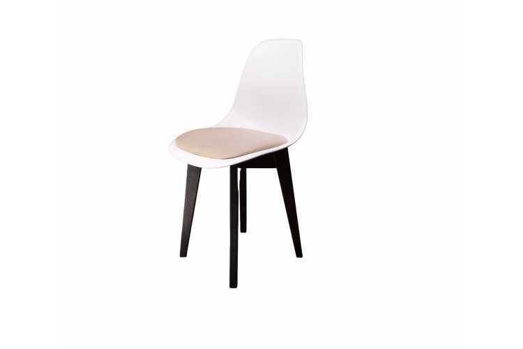 Стул Сашш чёрный /белый, бежевый