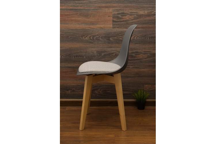 Стул Сашш натур /серый, серая гусиная лапка-3