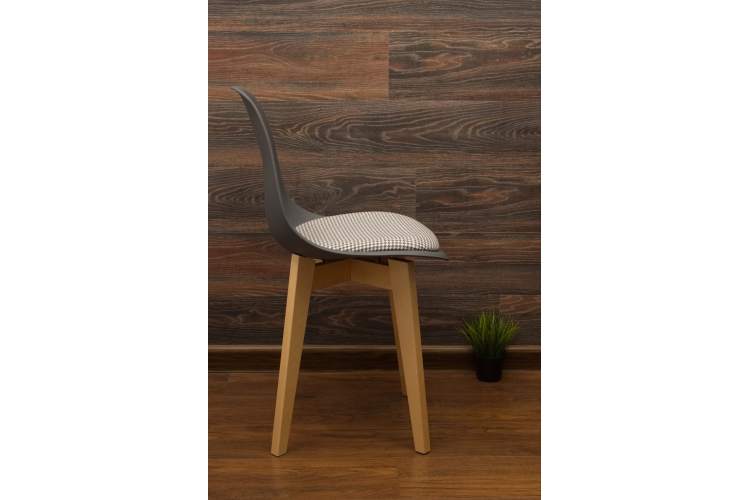 Стул Сашш натур /серый, серая гусиная лапка-7