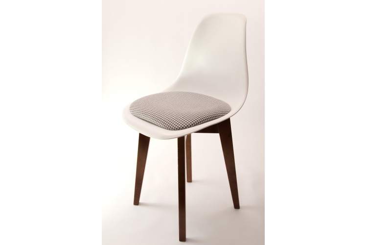 Стул Сашш орех /белый, серый ГЛ-11