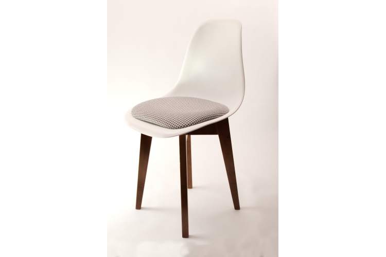 Стул Сашш орех /белый, серый ГЛ-12