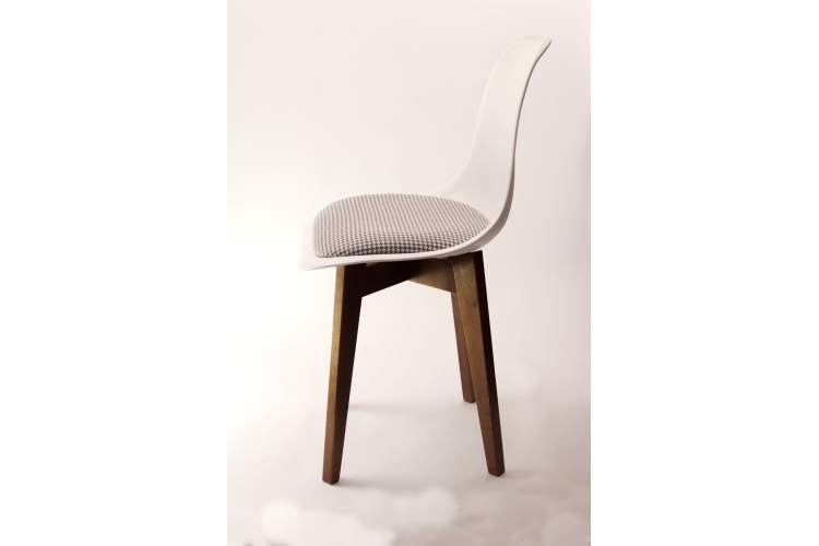 Стул Сашш орех /белый, серый ГЛ-13