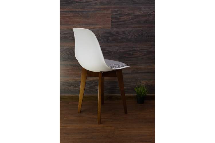 Стул Сашш орех /белый, серый ГЛ-5