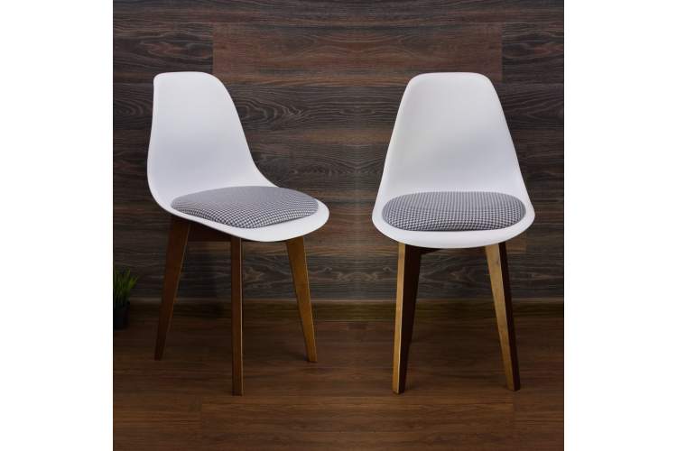 Стул Сашш орех /белый, серый ГЛ-8