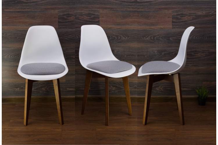 Стул Сашш орех /белый, серый ГЛ-9