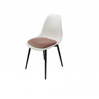 Стул Туссе чёрный /белый, розовый