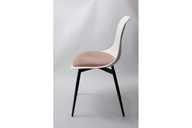 Стул Туссе чёрный /белый, розовый-14