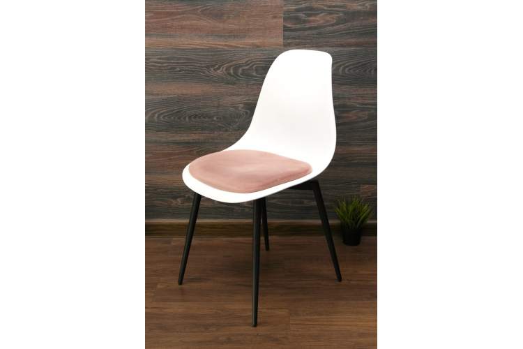 Стул Туссе чёрный /белый, розовый-7