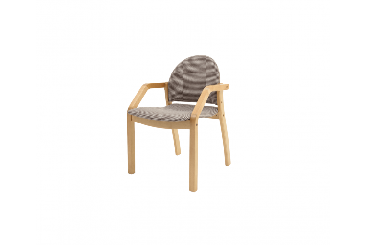 Стул-кресло Джуно 2.0 натур/гусиная лапка