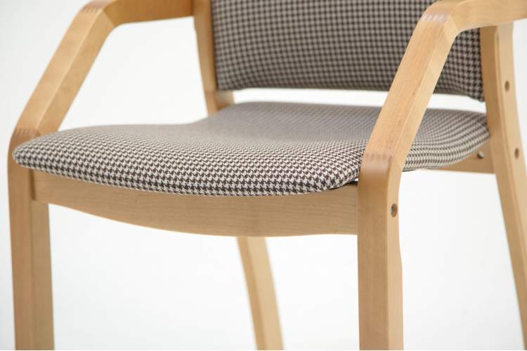 Стул-кресло Джуно 2.0 натур/гусиная лапка-6