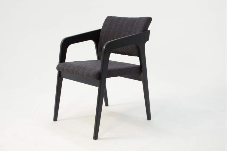 Стул-кресло Шадди чёрный/синий-3