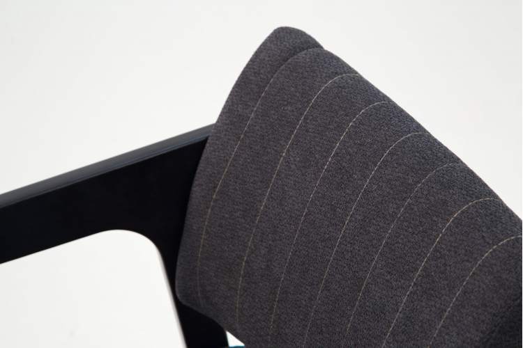 Стул-кресло Шадди чёрный/синий-7