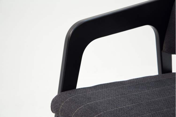 Стул-кресло Шадди чёрный/синий-10