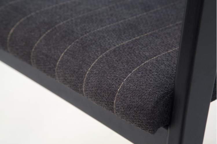 Стул-кресло Шадди чёрный/синий-8