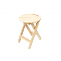 Складной табурет, кофейный стол, Таббу, натуральный без лака
