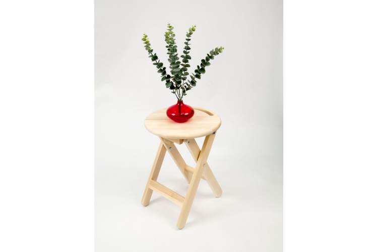 Складной табурет, кофейный стол, Таббу, натуральный без лака-3