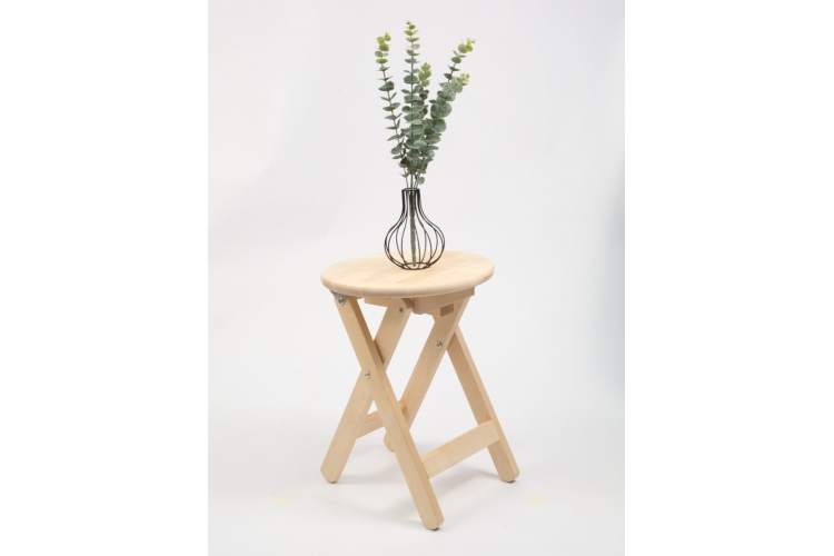 Складной табурет, кофейный стол, Таббу, натуральный без лака-9