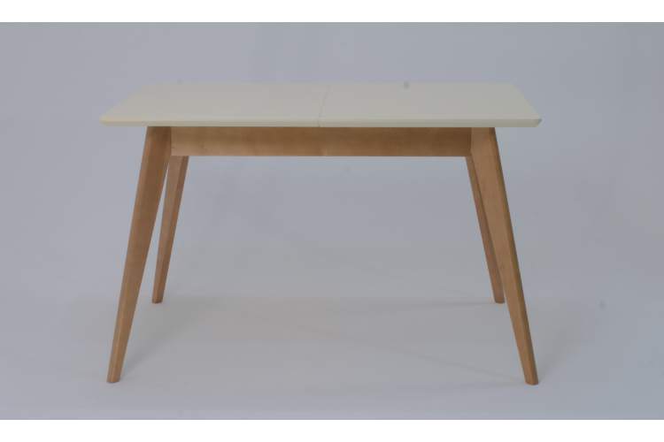 Стол Сканди 120, Натуральное дерево/Слоновая кость-1