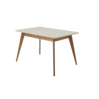 Стол Сканди 120, Натуральное дерево/Слоновая кость