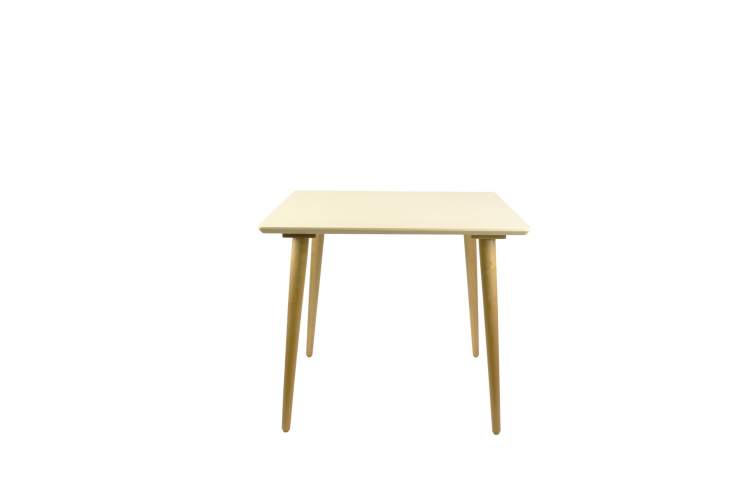 Стол Монте М 90, Натуральное дерево/Слоновая кость-1