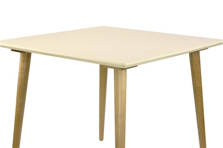Стол Монте М 90, Натуральное дерево/Слоновая кость-4