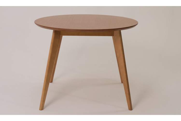 Стол Сканди К 100 натур со стульями Франк натур велюр бежевый-4