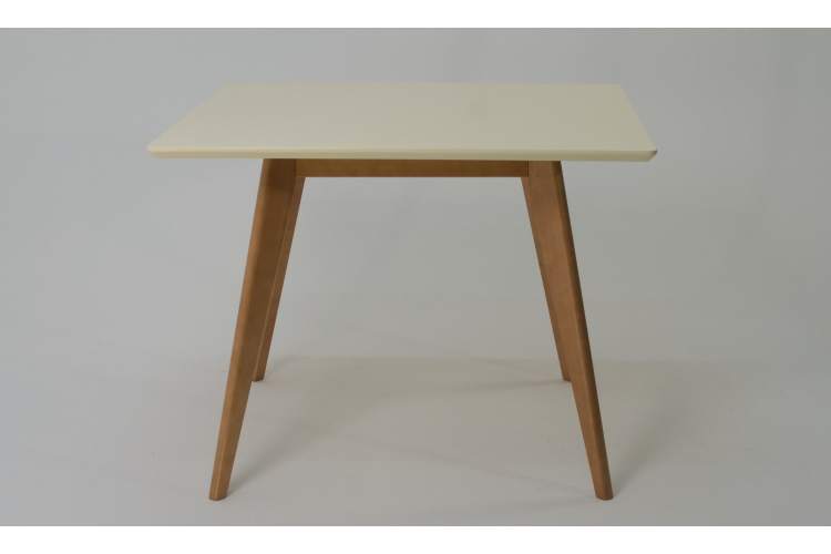 Стол Сканди М 100, Натуральное дерево/Слоновая кость-1