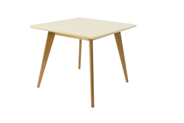 Стол Сканди М 100, Натуральное дерево/Слоновая кость