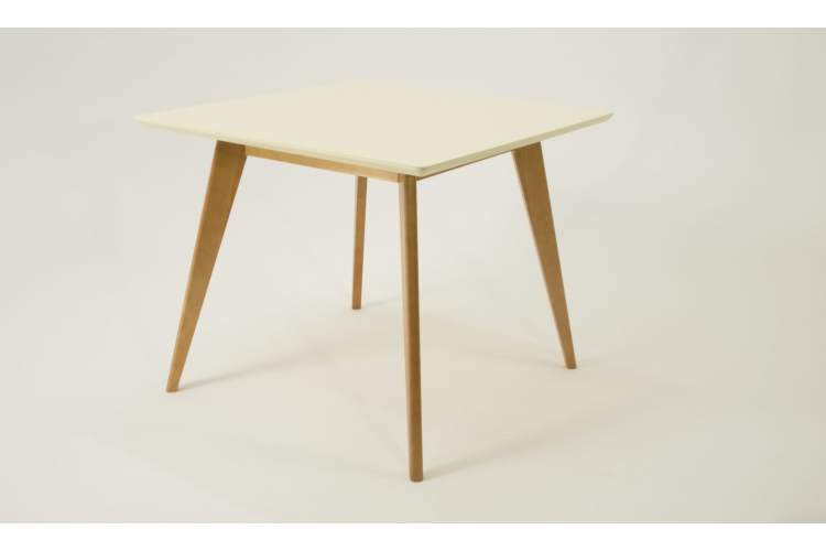 Стол Сканди М 100, Натуральное дерево/Слоновая кость-2