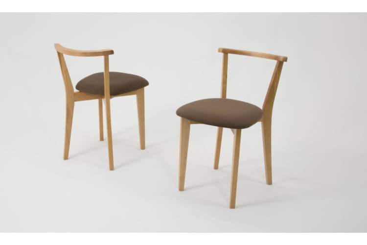 Стол Монте 120 натур со стульями Франк натур велюр коричневый-8