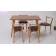 Стол Монте 120 натур со стульями Франк натур велюр коричневый