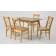 Стол Сканди 120 натур со стульями Ингольф натур