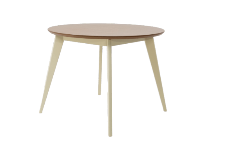 Стол Сканди К 100, Слоновая кость/Натуральное дерево