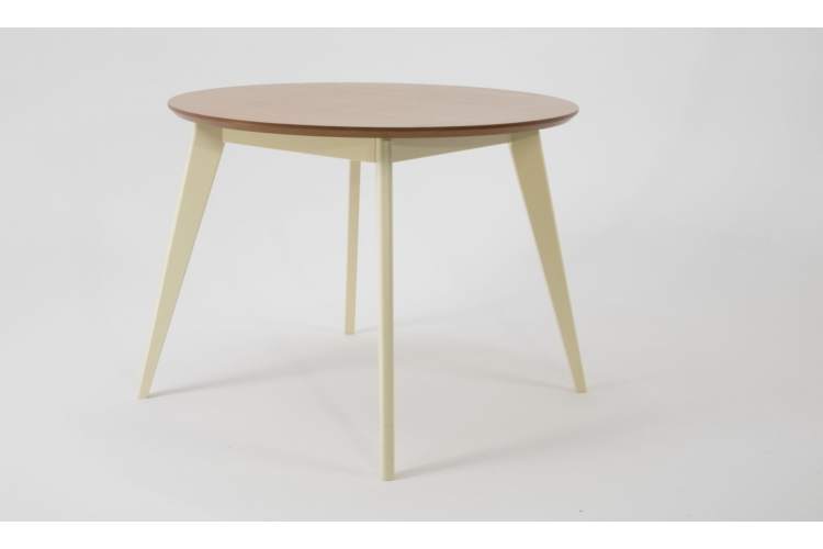 Стол Сканди К 100, Слоновая кость/Натуральное дерево-2