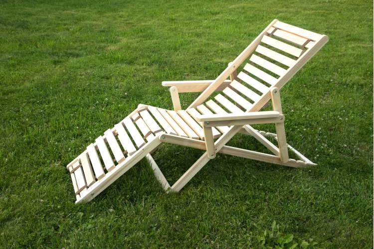 Шезлонг с подлокотниками Чивас, Натуральное дерево-19