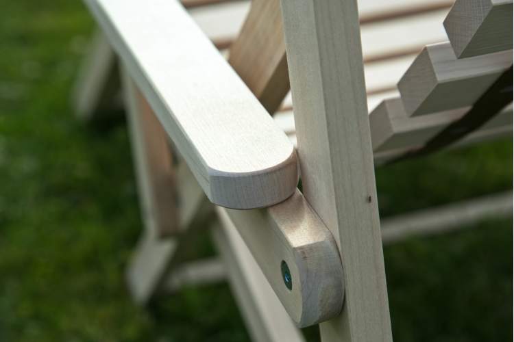 Шезлонг с подлокотниками Чивас, Натуральное дерево-18