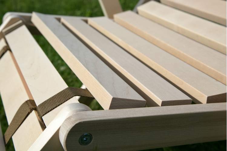 Шезлонг с подлокотниками Чивас, Натуральное дерево-13