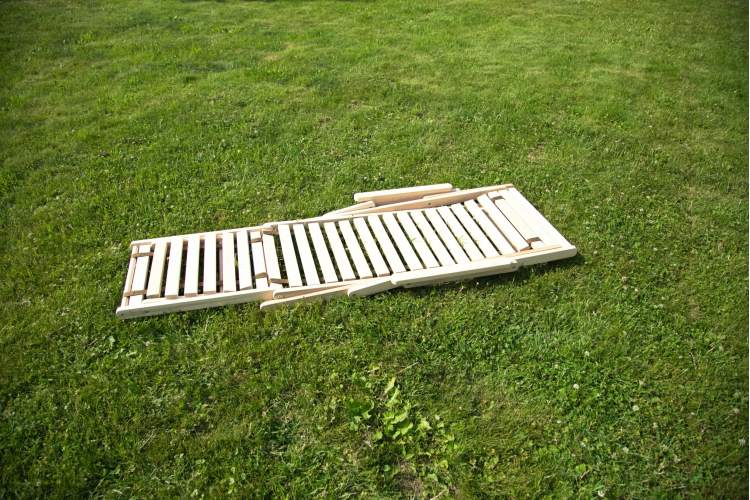 Шезлонг с подлокотниками Чивас, Натуральное дерево-24