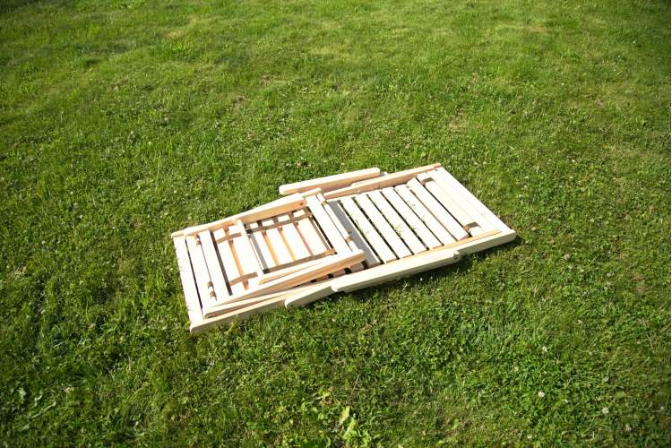 Шезлонг с подлокотниками Чивас, Натуральное дерево-22