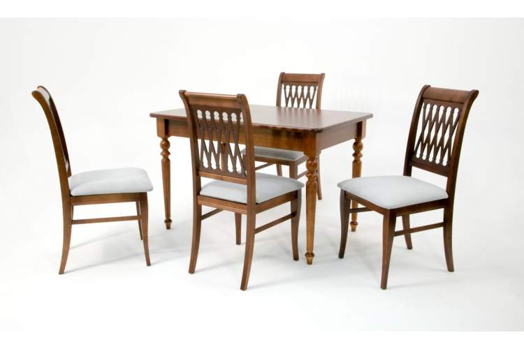 Обеденная группа Вивальди 120 со стульями Рич/ серый, Орех-2