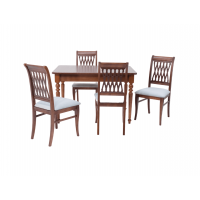 Обеденная группа Вивальди 120 со стульями Рич/ серый, Орех