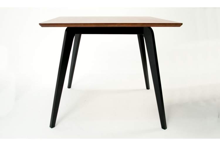 Стол Arki М 90 чёрный/орех-3