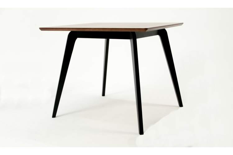 Стол Arki М 90 чёрный/орех-1