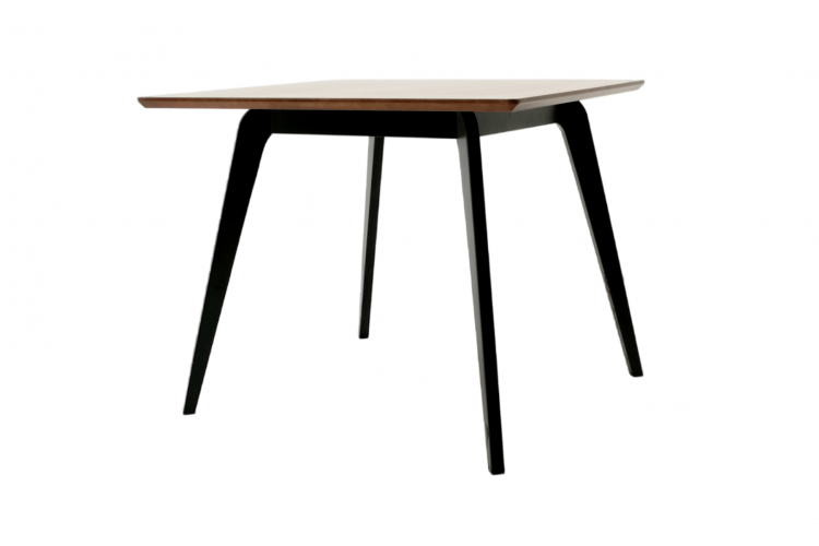 Стол Arki М 90 чёрный/орех