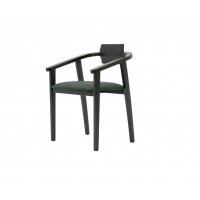 Стул-кресло Челси ПМ чёрный/зелёный